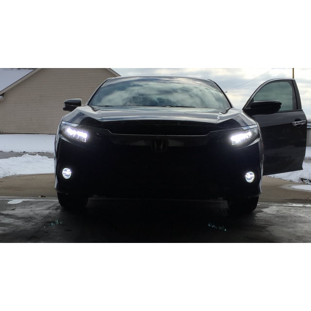 For 2015 2016 Honda Civic Sport Xenon Halogen Fog Lamps Lights Hatchback