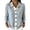 Blue, variant on Cardigan Sweaters for Women Striped Button Down Lapel Collar Long Sleeve Sweater Casual Fall Tops for Women Black L