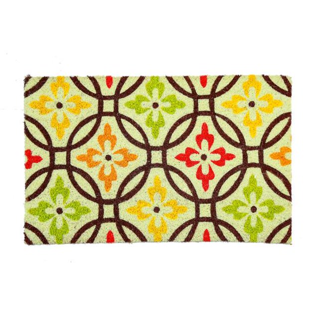 First Concept FC4011 PVC Backed Coir Mat with Natural Printed