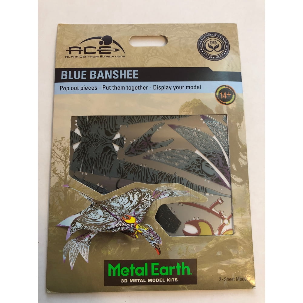 Disney Parks Avatar Blue Banshee Colored Metal Earth Model