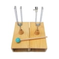 thumbnail image 3 of Resonant Tuning Fork Tuning Fork Resonance Box Teaching Aids Resonator with Hammer Resonance for Lab Tuning Fork Set with Wood Resonator Box, 3 of 8