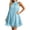 Light Blue, variant on Halter Dresses for Women Plus Size Chiffon Short Dress Sack Bow Babydoll Dress Trendy Going out Sundress