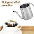 thumbnail image 3 of 350ml Stainless Steel Hand Drip Coffee Kettle Gooseneck Pour over, 3 of 7