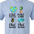 thumbnail image 4 of Inktastic Earth Day Plant a Tree Save the Bees Save the Seas Love Your Mother Earth T-Shirt, 4 of 5