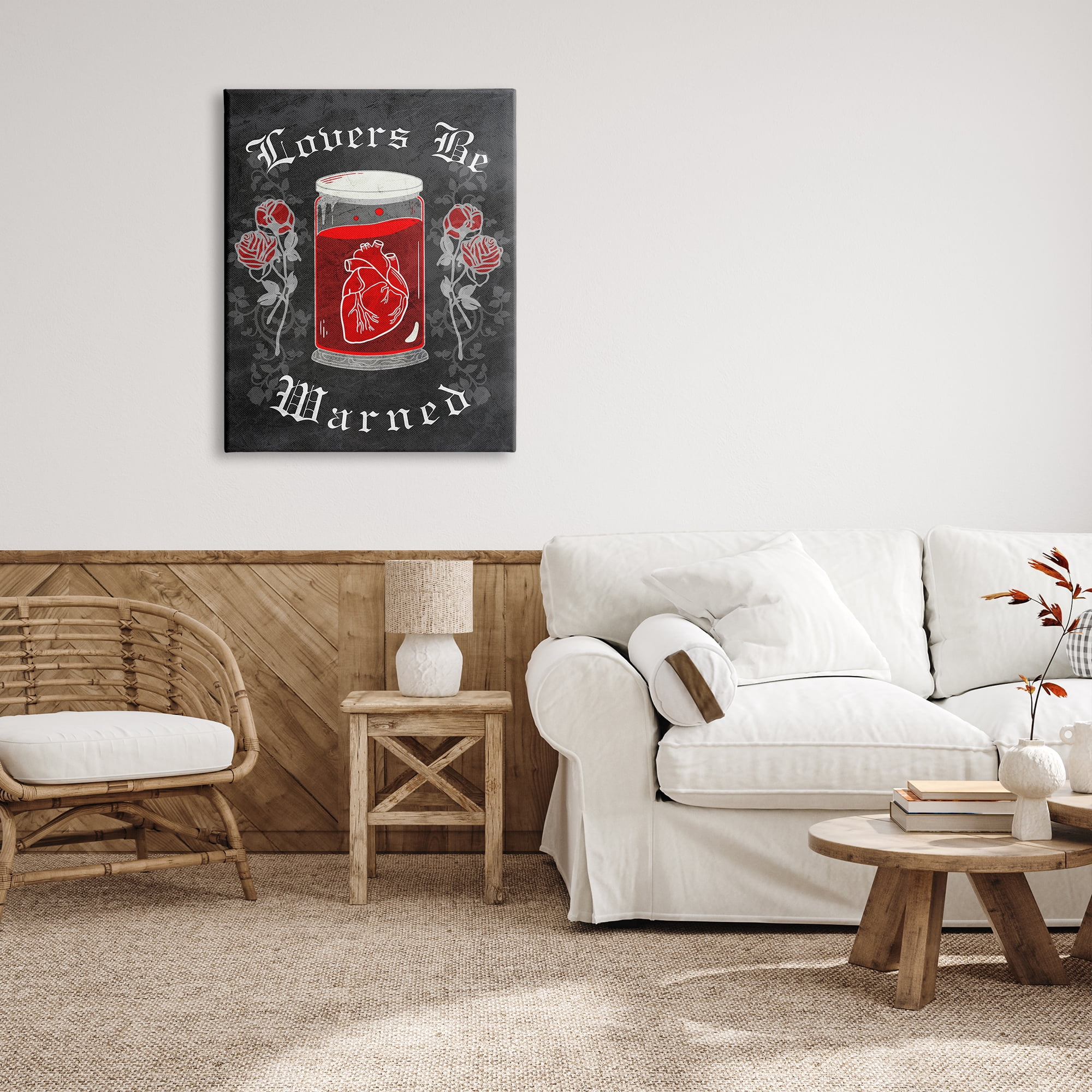 Stupell Industries Spooky Heart In Jar Holiday Painting Gallery Wrapped Canvas Print Wall Art, 30 x 40