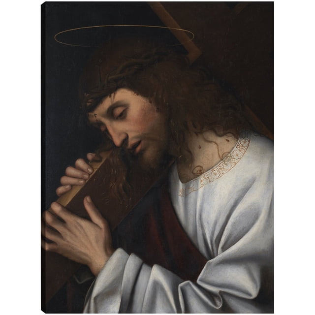 Cuadro Decorativo - Cristo cargando la cruz (1498 - 1501) Jr Impresión en canvas, estrechado.
