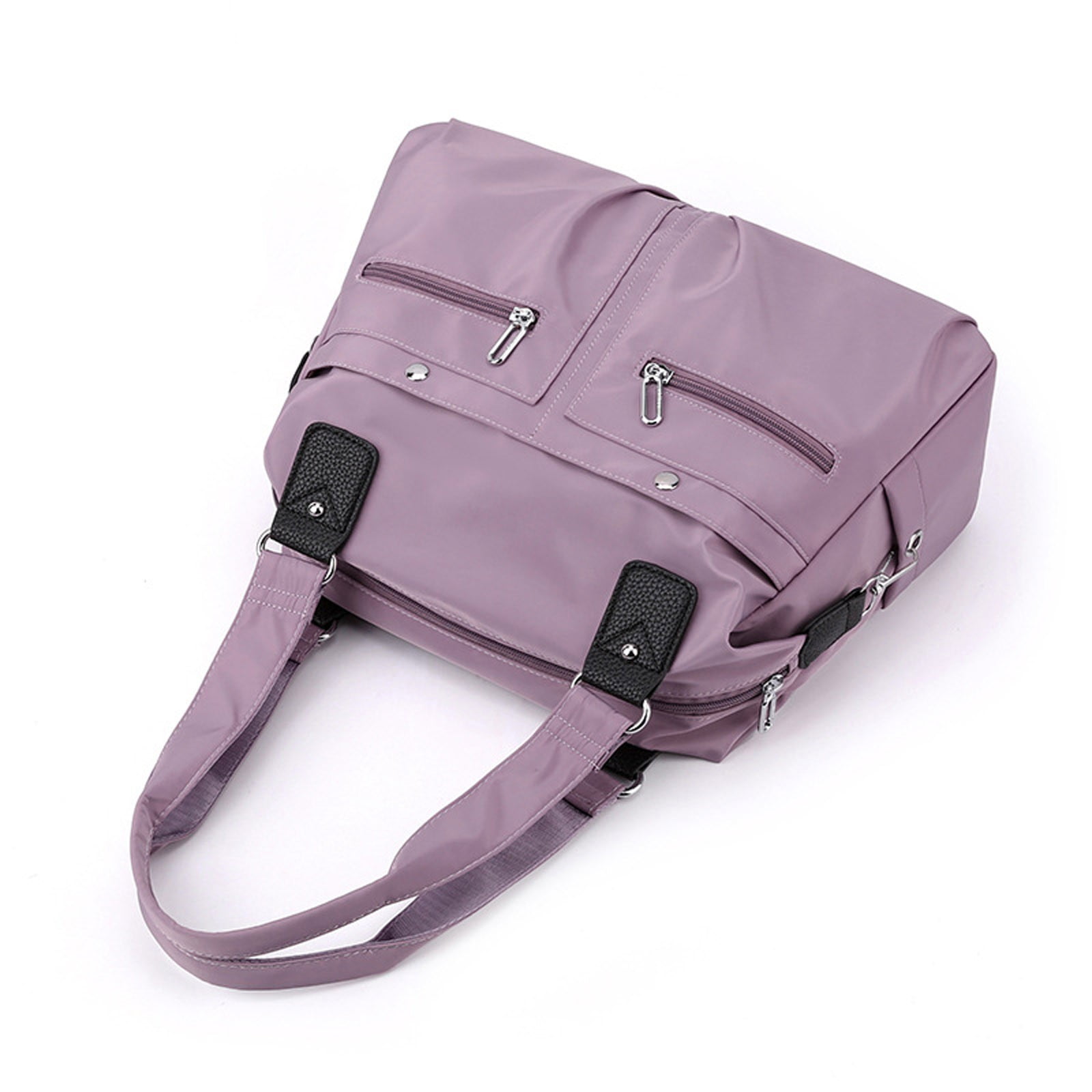 Jacenvly Backpack Laptop Large Capacity Multi Pocket Nylon Shoulder Bag Large Capacity Travel Backpacknylon Cloth Multifunctional Bag Organizer