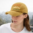 thumbnail image 4 of TIEVOSA Casquette de Randonnée Amusante Colorée Rétro Imprimée Casquette de Baseball Classique Ajustable (Jaune), 4 of 6