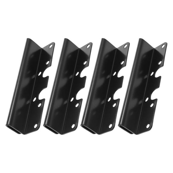 WASHWEPE Electrophoretic Coating Bed Frame Brackets Black 4Pcs 6.0X1.3X1.2In