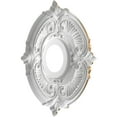thumbnail image 4 of Ekena Millwork 13"OD x 3 1/2"ID x 3/4"P Attica Thermoformed PVC Ceiling Medallion (Fits Canopies up to 5"), Bright Coat Gold, 4 of 10