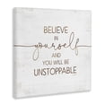 thumbnail image 2 of Stupell Industries Rustic Lodge Believe In Yourself Be Unstoppable Canvas Art, 30 x 30, by Jennifer Pugh, 2 of 7