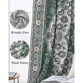 thumbnail image 3 of Boho Aztec Blackout Curtains for Bedroom Living Room Darkening Curtains 63 Inches Long Green Gray Southwest Ethnic Abstract Pattern Window Curtain 2 Panels Set Window Treatment Grommet Drapes 42"x63", 3 of 9