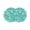 Teal, variant on Green Ombre Coastal Round 13 Inch Placemats Set of 4, Sea Nautical Summer Beach Starfish Coral HeatResistant Non Slip Place Mats for Dining Table, Wipeable Braided Kitchen Table Mats for Housewarming