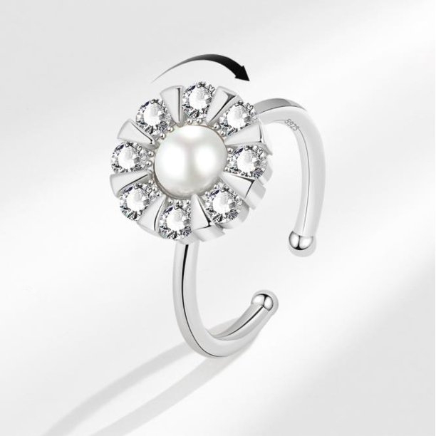 Anillo de ansiedad de acero inoxidable, Anillos giratorios ajustables Fidget, joyería antiestrés Bague, Anillos de titanio para Mujer, Anillos de boda Dengxun unisex