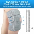 thumbnail image 5 of AVIDDA Knee Support with Open-Patella Design for Joint Pain, Sports, Injury Rehabilitation, Adjustable Knee Brace for Men Woman with 3 Straps, Size XL-M, Gray, 1 Pack, 5 of 9