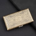 thumbnail image 5 of Retro Bronze Metal Cigarette Case King Size Vintage Style Pocket Tobacco Holder Box Collector Gift Accessory Classic Durable Metal Cigarette Storage Wallet, 5 of 8