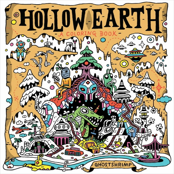 Hollow Earth: A Coloring Book, 112 pages (Paperback)