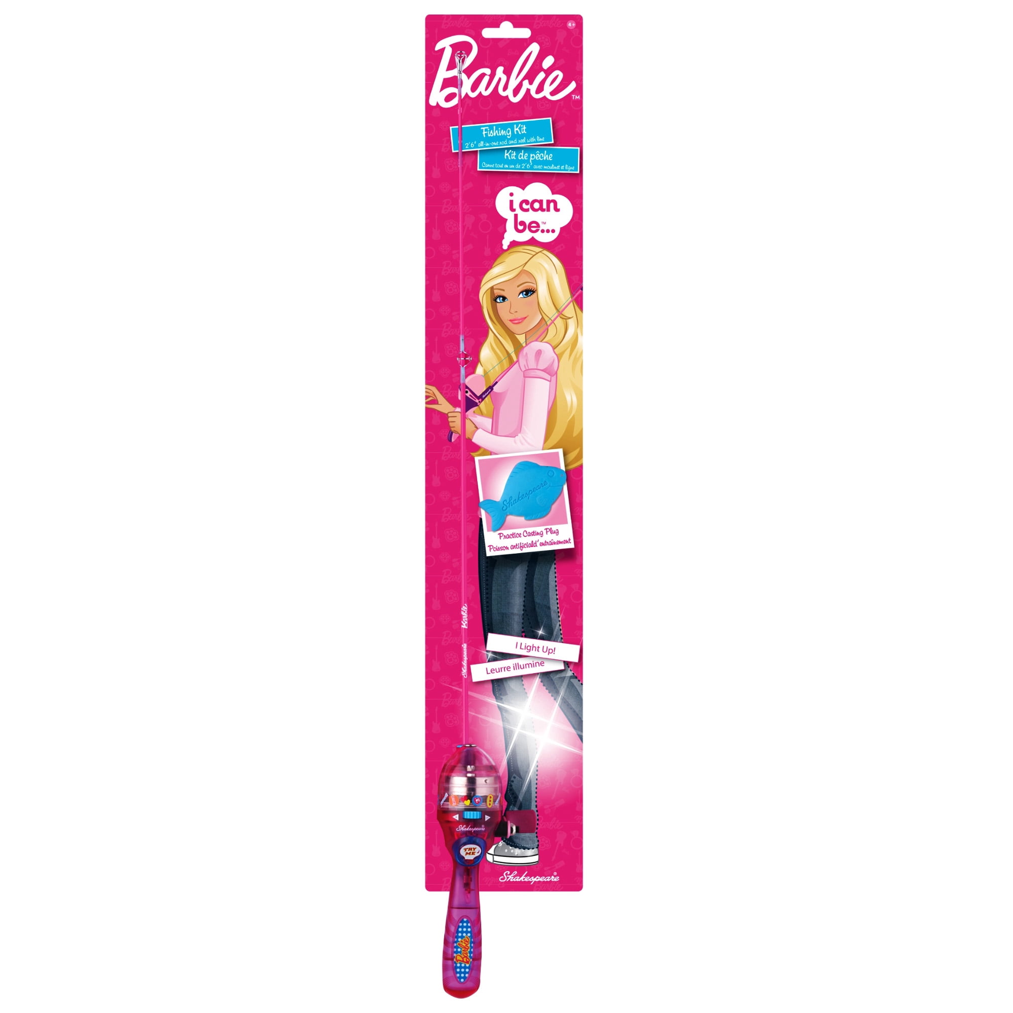barbie fishing pole
