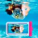 thumbnail image 5 of Pisexur - Funda transparente grande para teléfono móvil, ideal para buceo, natación y buceo, resistente a 30 metros de agua, IPX8, apta para teléfonos de menos de 7 pulgadas, 2 unidades, organizador, 5 of 8