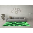 thumbnail image 3 of Ahgly Company Indoor Rectangle Abstract Green Modern Area Rugs, 2' x 4', 3 of 4