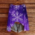 thumbnail image 5 of Women Christmas Sweater Funny Xmas Pattern Holiday Knit Sweaters Oversized Cute Crewneck Pullover Tops, 5 of 7