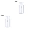 thumbnail image 4 of heritaly Push Down Empty Pump Dispenser Nail Polish Remover Refillable Storage Container Cosmetic Removal Plastic Press Bottle Transparent 200ml 2Set, 4 of 6