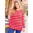 thumbnail image 2 of Catherines Women's Plus Size Scallop-Detail Knit Sweater, 2 of 2