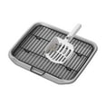 thumbnail image 1 of Bandejas para el entrenamiento de mascotas, orinal, orinal para perros gris con pala, 1 of 9