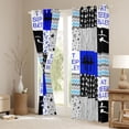thumbnail image 3 of Homewish Teens Cartoon Princess Blackout Curtains Set of 2 (52x84 Each), Blue Art Patchwork Window Curtains, Eat Sleet Ballet Sport Curtains and Drapes, Living Room Curtains Decor, 3 of 6