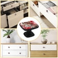 thumbnail image 7 of 4 Pcs Cabinet Handle Drawer Pulls Rose and Leopard Knobs with Screws Square Furniture Office Cabinet Knob Decoration, 7 of 7