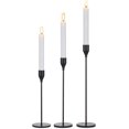 thumbnail image 1 of Candelabros Candelabros Candelabros negros Candelabros para centro de mesa, Candelabros cónicos Juego de 3 para bodas, cenas, centros de mesa de fiesta, 1 of 5