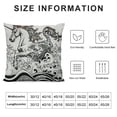 thumbnail image 5 of BANET Throw Pillow Cushion Cover, Theme Mythological Pattern Design Print, Decorative Square Accent Pillow Case 12x12in, 5 of 5
