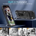 thumbnail image 2 of KOMI Case for Google Pixel 9/9 Pro with Slide Camera Cover+Screen Protector(1 Pack), Rotated Ring Kickstand Military Grade Shockproof Protective Cover-Black, 2 of 5