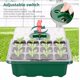 thumbnail image 5 of 10 juegos de bandeja de inicio de semillas, bandeja de semillas de 120 agujeros, de germinación de plantas, semillas de jardín Verde Zulema bandeja de plántulas de cúpula de humedad, 5 of 7