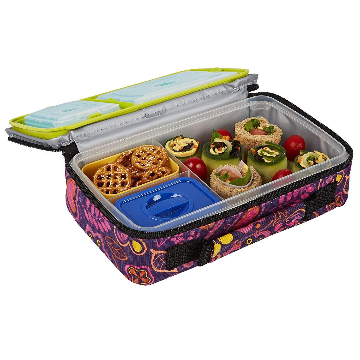 Fit Fresh Bento Box Lunch Kit With Reusable BPA Free Removable fit-fresh-bento-box-lunch-kit-with-reusable-bpa-free-removable