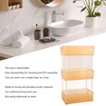 thumbnail image 3 of Bathroom Countertop Organizer,Space Saving Design 3 Tier Storage Box with Detachable Tray Makeup Storage Holder Acrylic Kitchen Spice Rack for Bathroom Vanity, 3 of 7