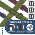 thumbnail image 3 of Uxcell Plastic Tri-glide Slide Buckle Belt Adjuster Sliders Webbing Strap Fasteners for Bag Belt Dog Cat Collar Harness 5/8 Inch, 3 of 5