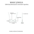 thumbnail image 3 of Rosec Jewels Certified Moissanite Infinity Necklace for Women (D Color VS1 Clarity), 18K Yellow Gold, 3 of 7