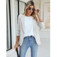 thumbnail image 5 of Women Dressy Casual Tops Business Work Blouses Summer Shirts Short Sleeve Crew Neck Outfits 2025, 5 of 5