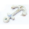 thumbnail image 6 of Wooden Wall Anchor Pinewood (Antique White - Torched - Fishnet & Seashells - (36 Inches), 6 of 6