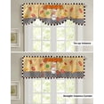 thumbnail image 4 of Kitchen Cook Vegetables Meat Dessert Plaid Window Curtain Kitchen Cabinet Coffee Tie-Up Valance Curtain Rod Pocket Short Curtain, 4 of 6