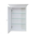 thumbnail image 3 of KBC Newport Solid Wood and Glass Wall Mounted Medicine Cabinet in White, 3 of 3
