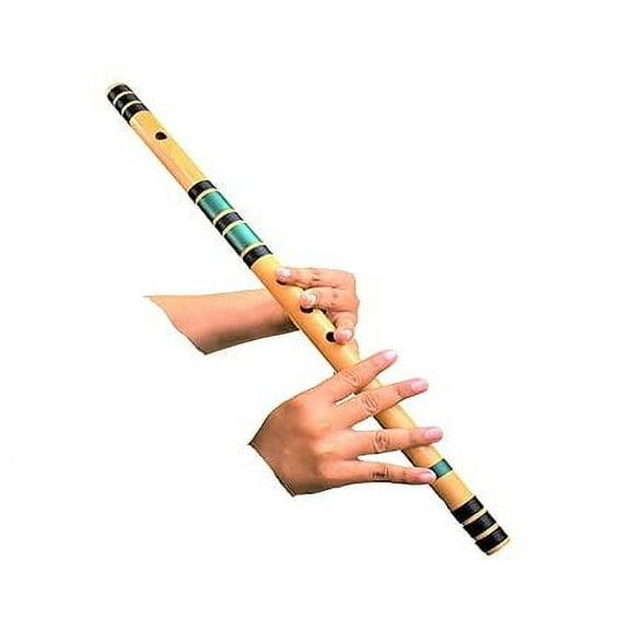 Indian Musical Instrument Flutes Dd Base Bamboo Flute Bansuri Size 26 Inch