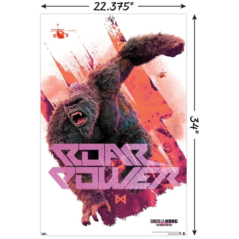 EMPiRE ポスター グッズセット Godzilla x Kong: The New Empire - Roar Power Wall Poster, 22.375
