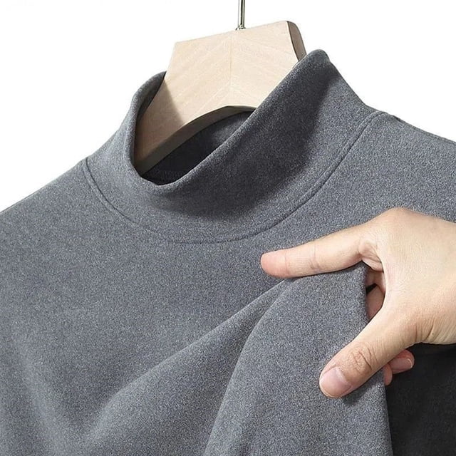 Camisa térmica de cuello alto de medio otoño e invierno, ropa interior térmica de cuello alto de medio otoño, ropa interior térmica de manga larga para hombre, ropa de otoño de temperatura constante