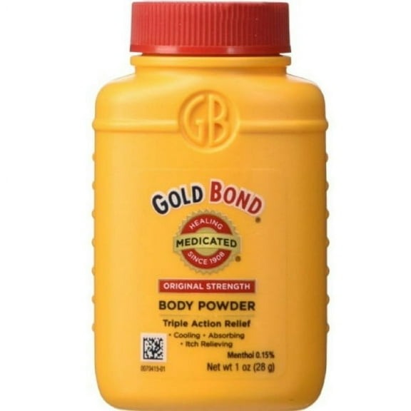 Gold Bond Medicated Body Powder Original Strength 1 oz ( Pack of 24)