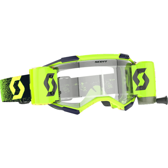 Scott Fury Works Film System Goggles (One Size Fits Most, Sky Blue/Black / Clear Lens)