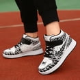 thumbnail image 1 of Zapatos informales de cuero de dibujos animados de Disney para niño, nuevos zapatos de baloncesto para invierno y primavera, zapatos altos para niñas, zapatillas de deporte de 31 plantillas de 19,5 cm Gao Jinjia LED, 1 of 2