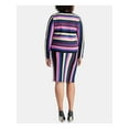 thumbnail image 2 of Rachel Roy Womens Metallic Striped Pullover Sweater, Purple, Plus Size, 1X, 2 of 4