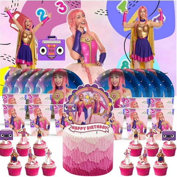 Luli Pampin Birthday Cups Party Supplies Decor Backdrop Paper Plates Fans Decorations Banner